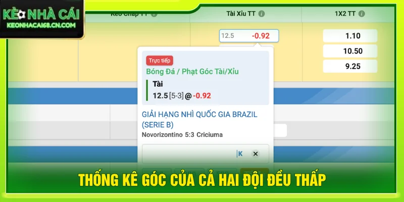 5 Dấu Hiệu Bắt Kèo Xỉu Góc Hạn Chế RủI Ro Của Kèo Nhà Cái 4 Dấu hiệu bắt kèo góc là dựa vào bảng thống kê của hai đội