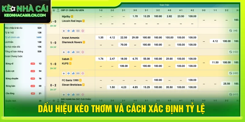 Dấu Hiệu Kèo Thơm Và Cách Xác Định Tỷ Lệ Nên Vào Cược 1 Dấu hiệu kèo thơm